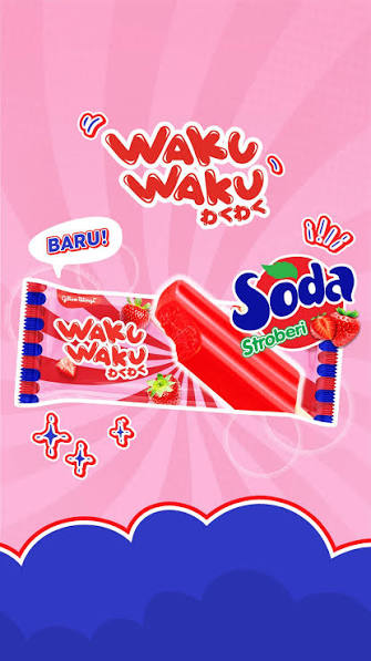 WAKU WAKU SODA STRAWBERRY