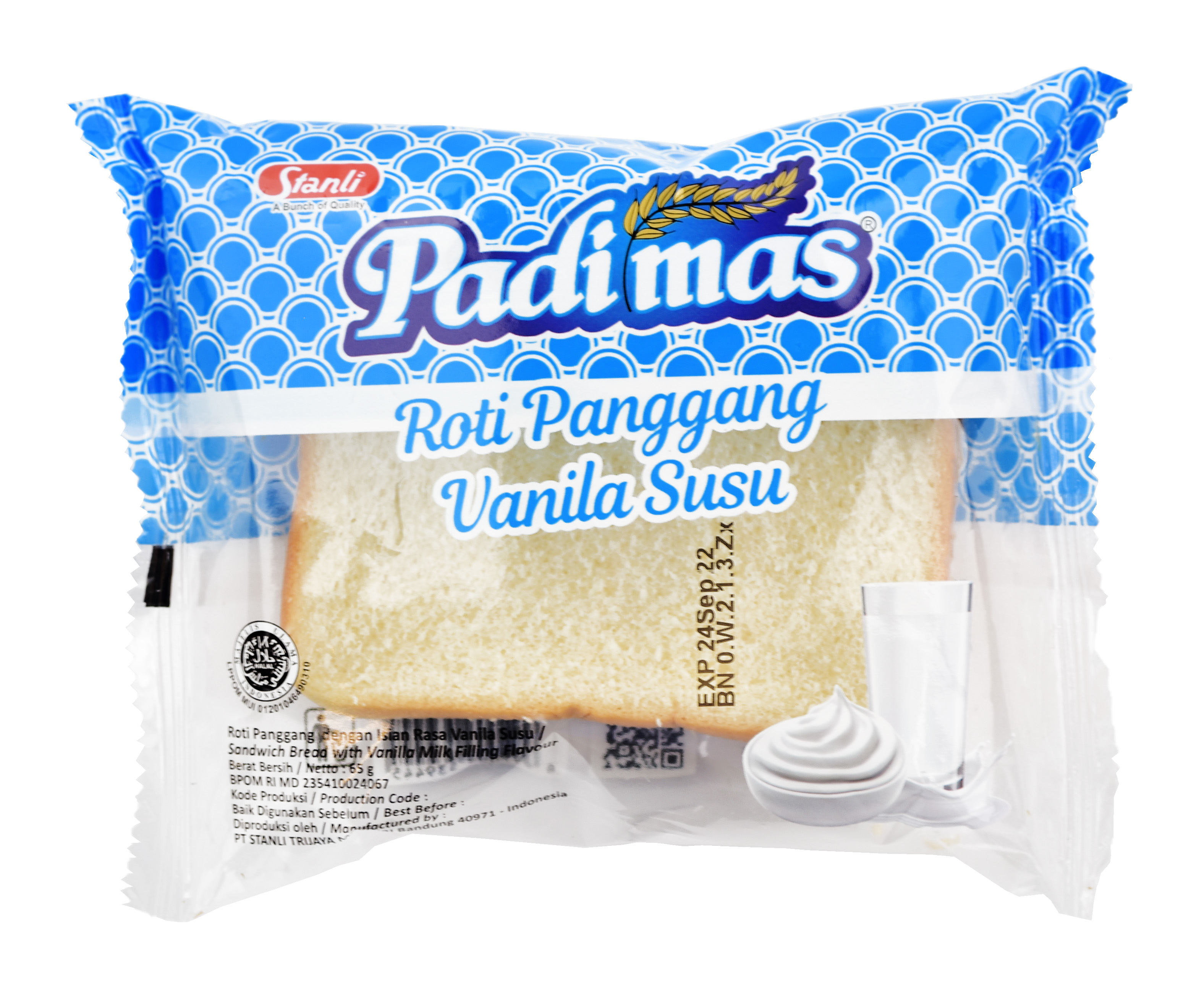 ROTI PANGGANG VANILLA SUSU PADIMAS